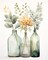 Paint by Numbers Kit for Adults – Flowers in Bottle DIY Acrylic Canvas Painting, Beginner-Friendly Art Craft for Adults & Kids, 16x20 Inch (Unframed)